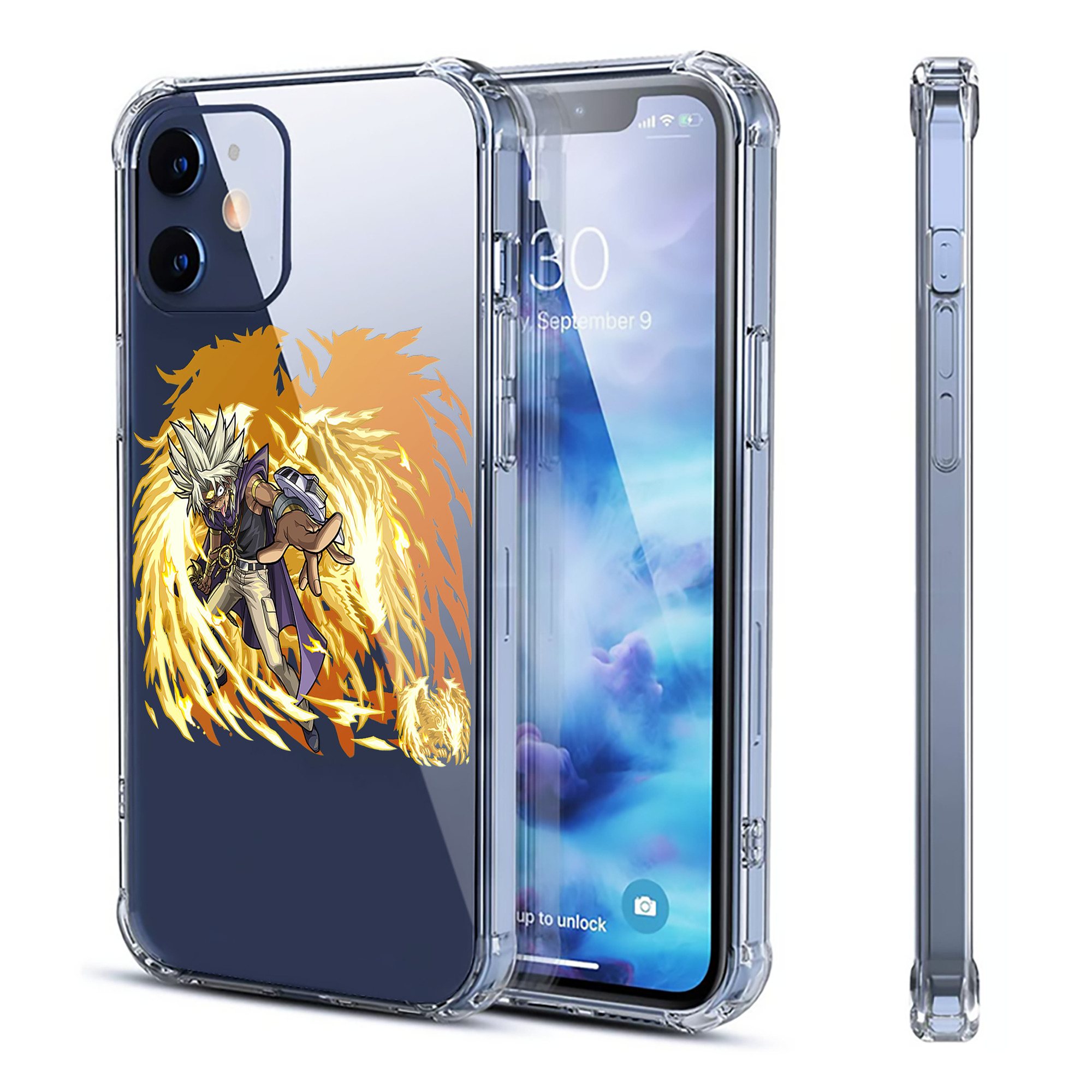 （画像用） 遊☆戯☆王 Yu-Gi-Oh! 【iPhone 12シリーズ対応】透明スマホケース（クリアソフトケース）